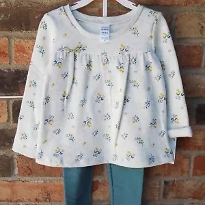 NWT Carter's 2-Piece Set Size 4T in Gray and Teal - Picture 1 of 6