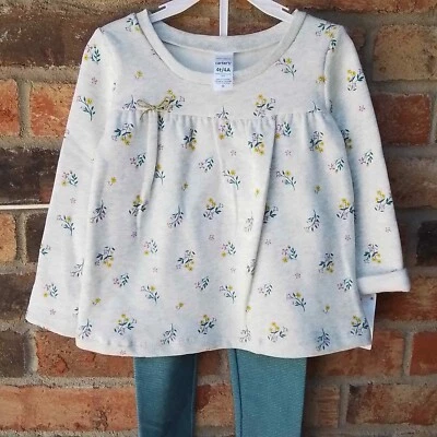 NWT Carter's 2-Piece Set Size 4T in Gray and Teal - Image 1 of 4