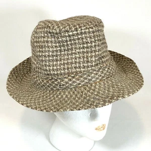 Vintage MILLARS Cufden Connemara Made in Ireland 100% lana tessuta taglia 6 7/8 - Foto 1 di 9