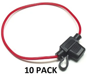 PAQUETE DE 10 - FUSEHOLDER EN LÍNEA MINI CAJERO AUTOMÁTICO IMPERMEABLE 16 AWG / CALIBRE # FHM16-10PK - Imagen 1 de 2