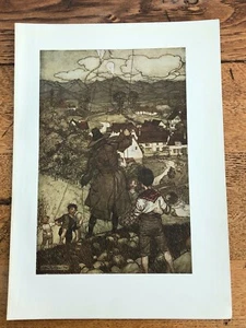 1917 arthur rackham print ( rip van winkle ) ref 17 - Picture 1 of 2