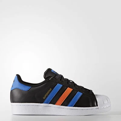 Adidas Originales Superstar Juniors Junior Niños Negro/Azul BB0353 TALLA US 5 Foto 1 de 4