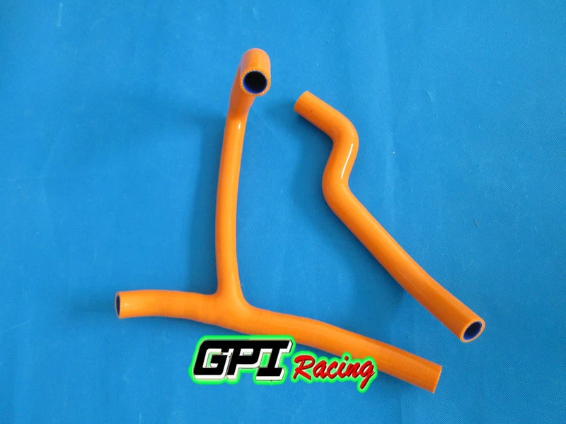 Mangueira de radiador de silicone laranja compatível com ATV KTM 450XC 525XC 2008 2009 2010 - Imagem 1 de 1
