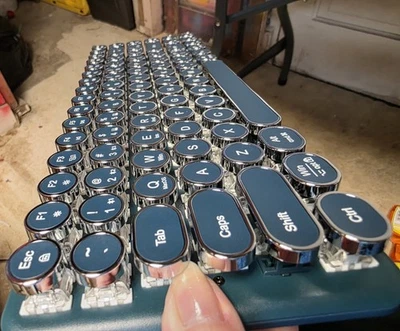 BOW G502 Keyboard Turquoise Color Opened Box New Unused Beautiful Item - Image 1 of 4