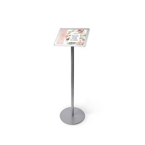 Hitouch Business Services Premium Schildhalter 8,5" x 11" Silber Stahl 17180 - Bild 1 von 2