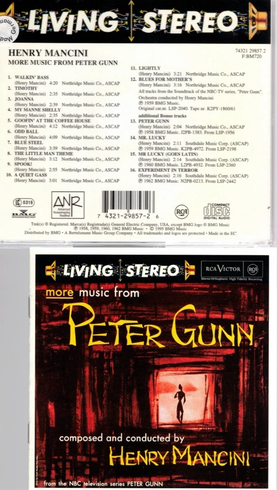 RCA Living Stereo  More Music From Peter Gunn TV  Soundtrack like new Foto 1 de 1