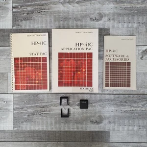 HP Hewlett-Packard HP-41C Application Pac Statistics 00041-15002 w/Module - Picture 1 of 14