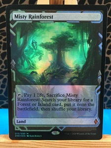 MTG - Misty Rainforest. Zendikar Rising Expedition. Foil - Mythic Fetch Land. - Picture 1 of 2