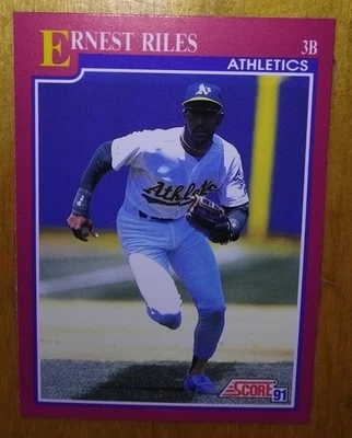 1991 Score Ernest Riles #55T With Insert - Image 1 of 2