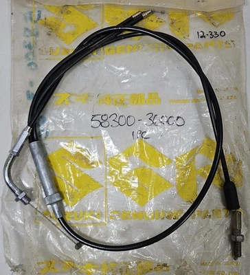 Nuevo de Lote Antiguo 1973-1977 Suzuki GT185 Adventurer Cable de Acelerador GT 185 NUEVO FABRICANTE DE EQUIPOS ORIGINALES 58300-36000 Foto 1 de 4