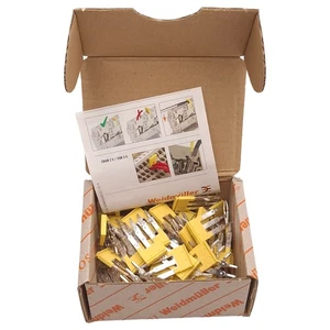 Lot of 60 Weidmuller 1608870000 ZQV 2.5/3 Cross Connector, 3-Pole, 24A 400V - Picture 1 of 5