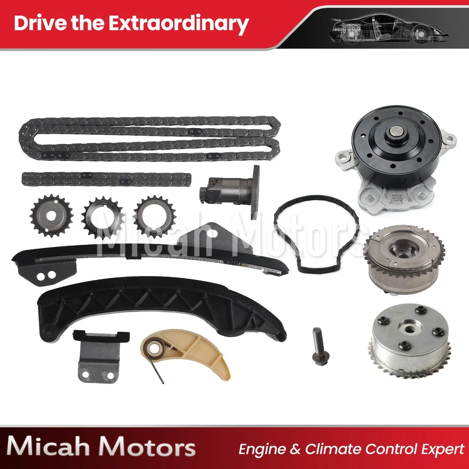 Fit 08-17 Toyota Corolla Matrix 1.8L Timing Chain Kit Water Pump VVT Sprocket - Изображение 1 из 4