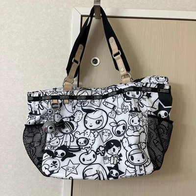 Bolso de Hombro Tokidoki para LeSportsac Blanco Raro Colaboración Arco Iris Cremallera Foto 1 de 4