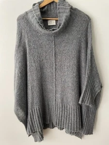 Zaket And Plover Grey Jumper/Poncho/Cape Italian Wool Size L\XL - Picture 1 of 6
