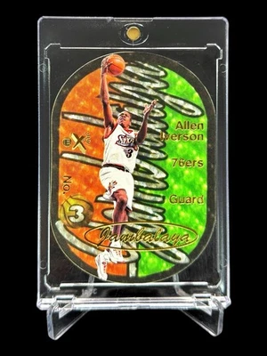 1997 Skybox E-X2001 ALLEN IVERSON JAMBALAYA Die Cut HOLO 1 of 15🔥ULTRA RARE🔥 - Image 1 of 4