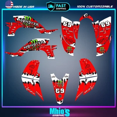 Se adapta a YFZ450r 2003 2004 2005 2006 2007 2008 Yamaha kit gráfico yfz450 Foto 1 de 4