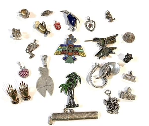 Konvolut EINZIGARTIGER ANTIKER STERLING SCHMUCK - Judith Jack, Reiseschilde, mehr 130g - Bild 1 von 19