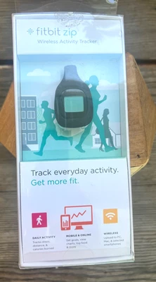 NEW Fitbit Zip Activity Tracker FB301C  Black New Sealed - Image 1 of 4