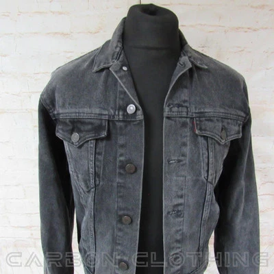 MENS LEVI HAND-PAINTED DENIM JACKET SIZE S 34/36 REF (JC9255) - Image 1 of 4