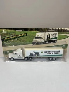 John Deere Lawn Care Express Die-Cast Metal Semi-Truck ERTL 1995 #5814 - Picture 1 of 9