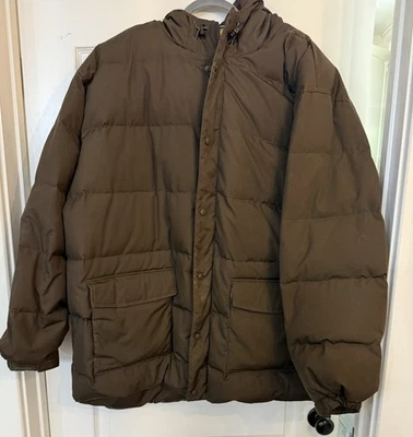 vintage CABELAS premier northern GOOSE DOWN parka coat 3XLT Brown PUFFER jacket - Image 1 of 4