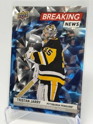 2024-25 Upper Deck Series 1 - Breaking News Tristan Jarry #BN-7 - Image 1 of 2