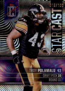 2024 Topps Signatures Troy Polamalu SC-13 STAR CAST 012/100 - Foto 1 di 2