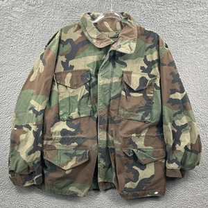 Alpha Industries USGI M65 Field Jacket Large L Cold Weather Coat Woodland Camo * - Bild 1 von 21