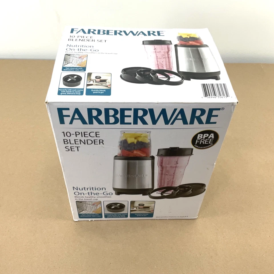Juego de 10 licuadoras personales Farberware - Caja abierta - Batidora Foto 1 de 4