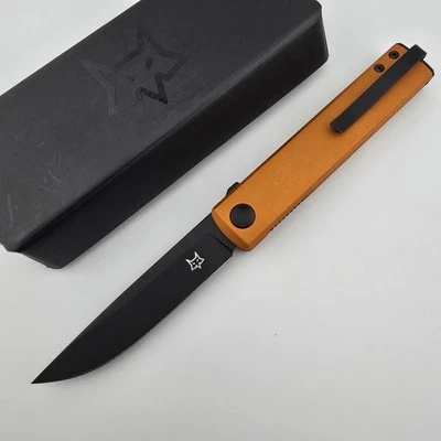 FOX Chnops FX-543 ALO Folding Knife Orange Aluminum 2.95" Becut Stainless Steel - Image 1 of 4