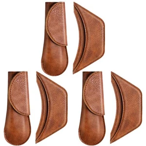 Cast Iron Handle Cover 6-Pack Leather Skillet Holder for Kitchen	 - Picture 1 of 7
