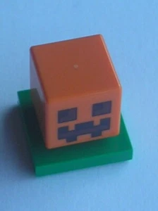LEGO Orange Minecraft Pumpkin Jack O' Lantern Ref 19729pb001 Set 21135 21114 - Picture 1 of 1