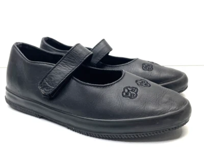 Stride Rite Black Leather Mary Jane School Casual Dress Shoes Girls Size 2 M - Image 1 of 4