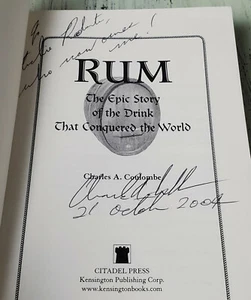 SIGNED Rum - The Drink That Conquered the World by Charles A Coulombe - Picture 1 of 3