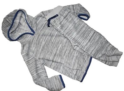 Felpa e pantaloni felpa E6 ragazzo 24M Jumping Beans grigio con cappuccio pile - Immagine 1 di 4