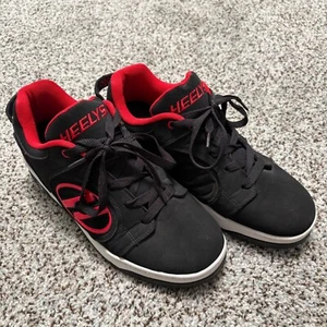 Scarpe da skate Heelys Voyager sneakers ruote nere rosse bambini taglia 10 - Foto 1 di 9