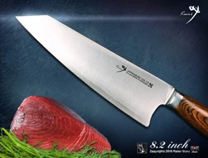 Kiritsuke Premier Chef knife 8.2 in Japanese VG-10 Steel Kitchen Cutlery Classic - Picture 1 of 11