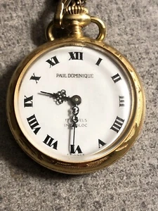 Paul Dominique 17 Juwelen Incabloc Vintage Schweizer mechanische Taschenuhr zum Aufziehen - Bild 1 von 3