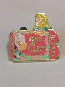 HKDL Hong Kong Trading Carnival 2019 Ticket Baby Oyster and Alice Ticket Pin - Picture 1 of 9