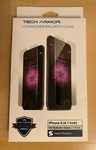 Tech Armor iPhone 6 HD Ballistic Glass Screen Protector - Picture 1 of 4