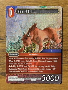 Juego de cartas coleccionables Final Fantasy Opus 25 Tears of the Planet Red XIII 25-017R *HOJA* Raro FF7 - Imagen 1 de 2