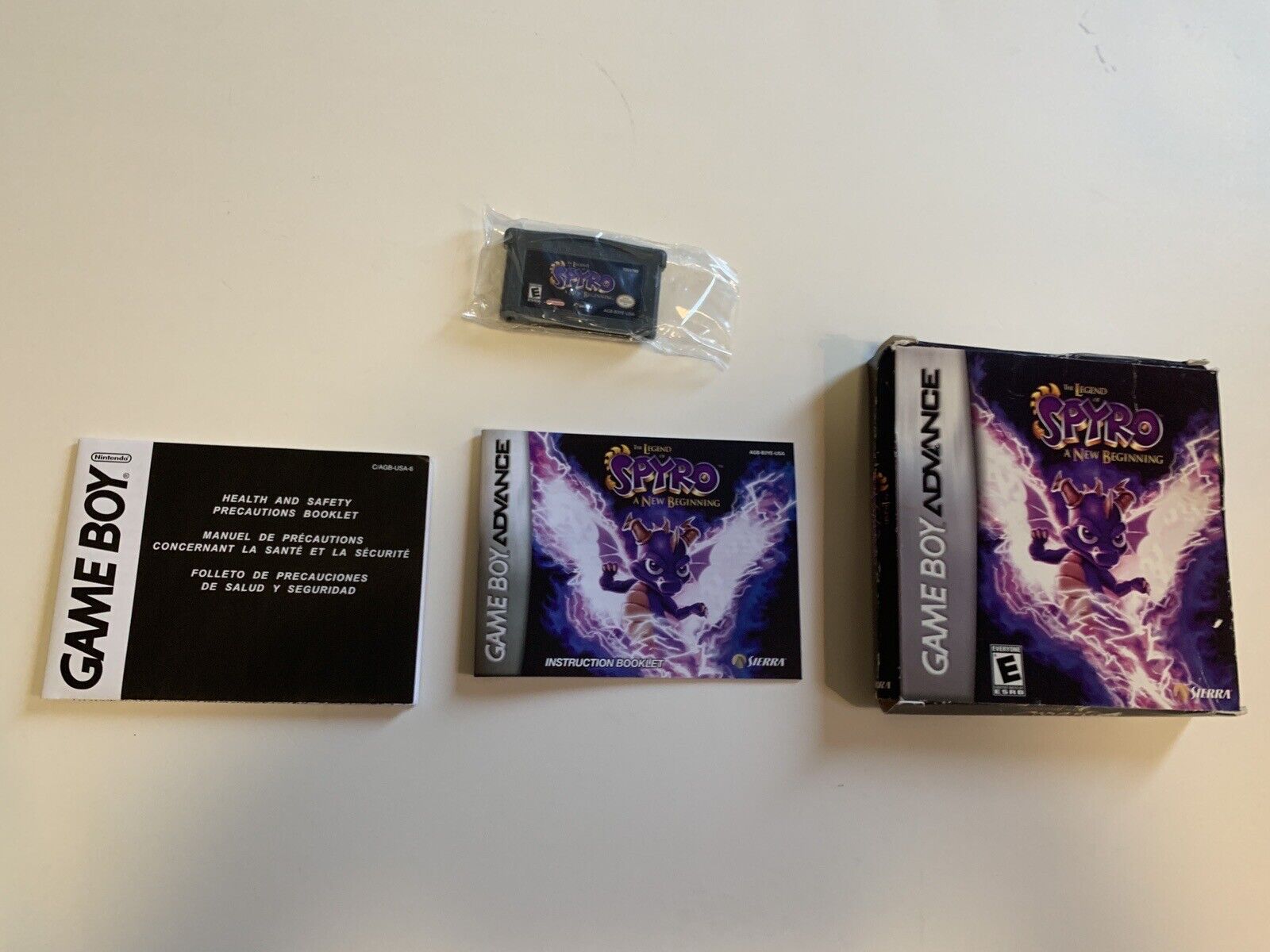 Complete Legend of Spyro: A New Beginning Nintendo Game Boy Advance GBA