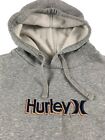 Hurley Hoodie Adult Medium Grey Pullover Hooded Sweatshirt Mens M