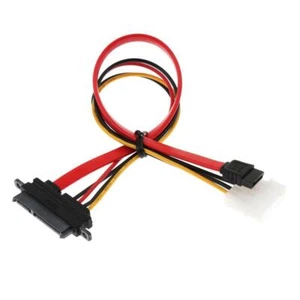 22 Pin 7+15 pin Female   Pin/LP4 SATA Data Power Combo Extension Cable - Picture 1 of 7