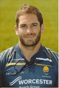 FOTO RETRATO 6x4 firmada por Sam Betty de los Warriors de Rugby Union + certificado de autenticidad - Imagen 1 de 1