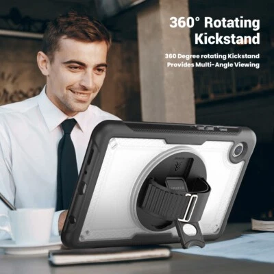 PIXFAB Funda para tablet Samsung TAB A9/A9 Plus, soporte a prueba de golpes armadura correa de mano cubierta