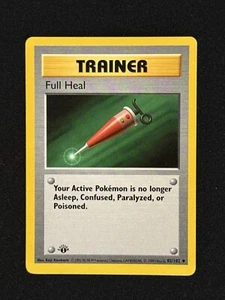 1st Edition Full Heal , Base Set Pokémon 82/102 Near Mint - Picture 1 of 2