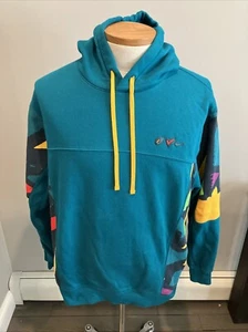 Peace Love Nike Men’s Pullover Sweatshirt Size XL Blue Purple Yellow - Picture 1 of 10