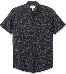 Essentials Camicia Uomo Slim Fit Manica Corta Stampa, Piccola Floreale, XX-Large - Foto 1 di 6