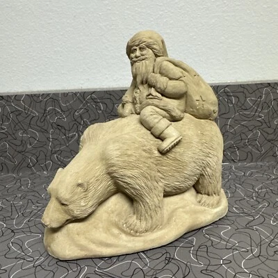 1998 Carruth Studios Санта-Клаус езда на белом медведе - Изображение 1 из 4